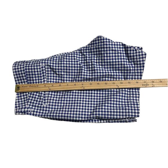 Old Navy Shorts Womens Size 8 Everyday Short Blue Gingham Plaid Mid Rise Zip Fly - Picture 10 of 10